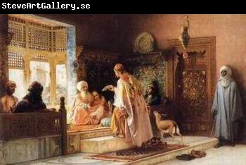 unknow artist Arab or Arabic people and life. Orientalism oil paintings  340